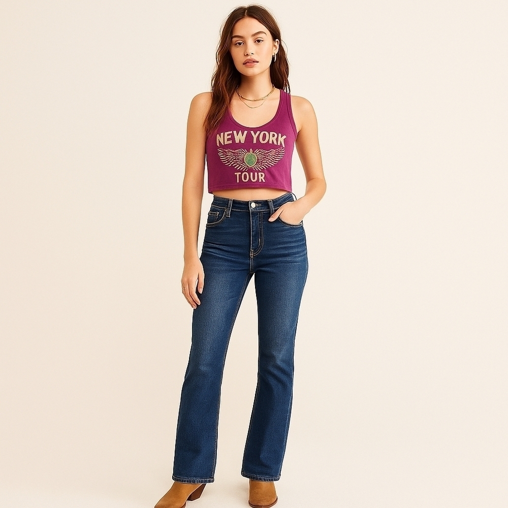 Free People High Rise Bootcut Palazzo Jeans – Size 25